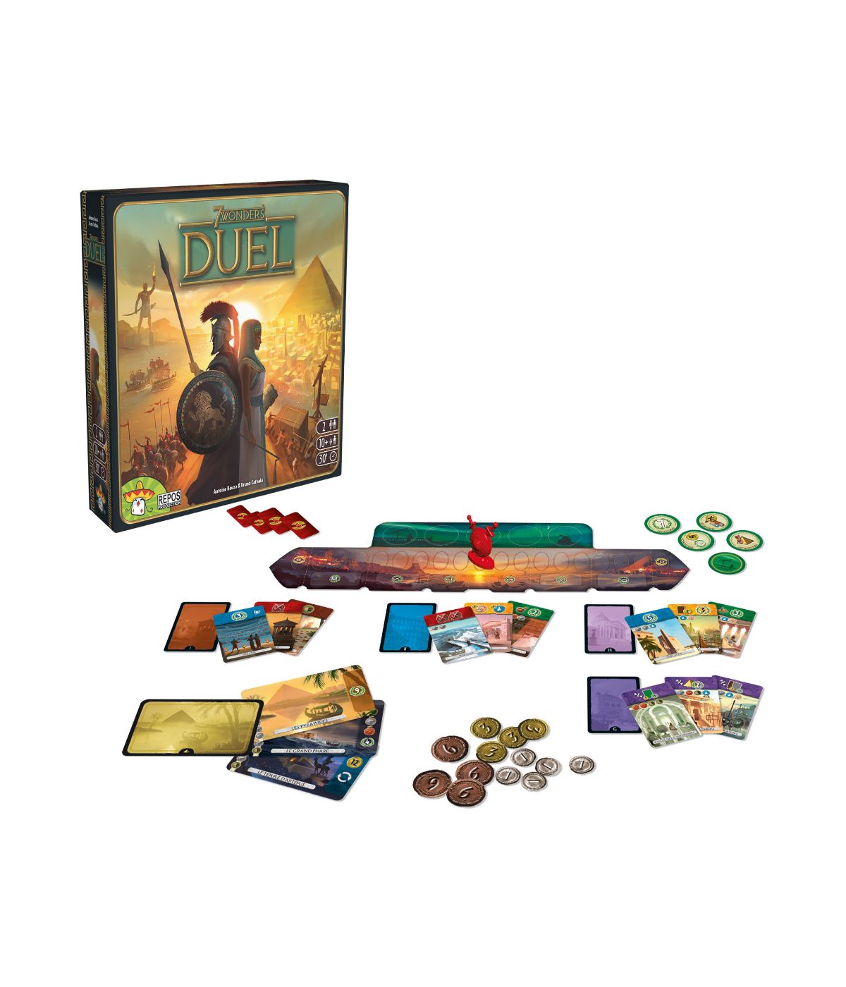  7 Wonders Duel Board Game Multi - Multi - Bonton