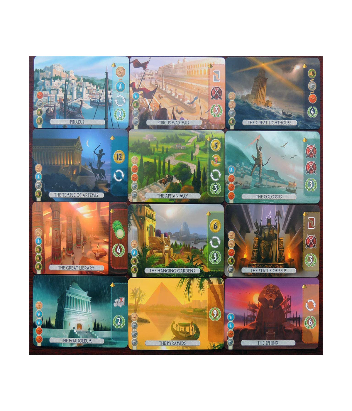  7 Wonders Duel Board Game Multi - Multi - Bonton