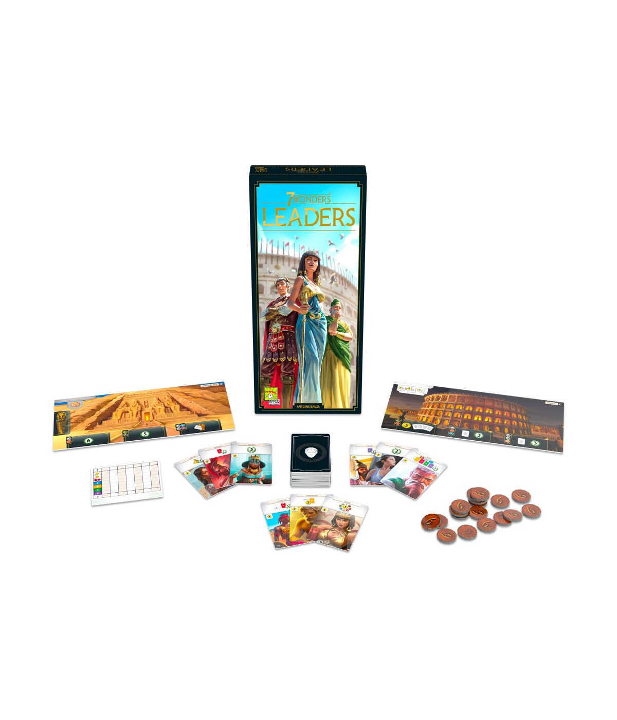  7 Wonders: Leaders Expansion (New Edition) Multi - Multi - Bonton