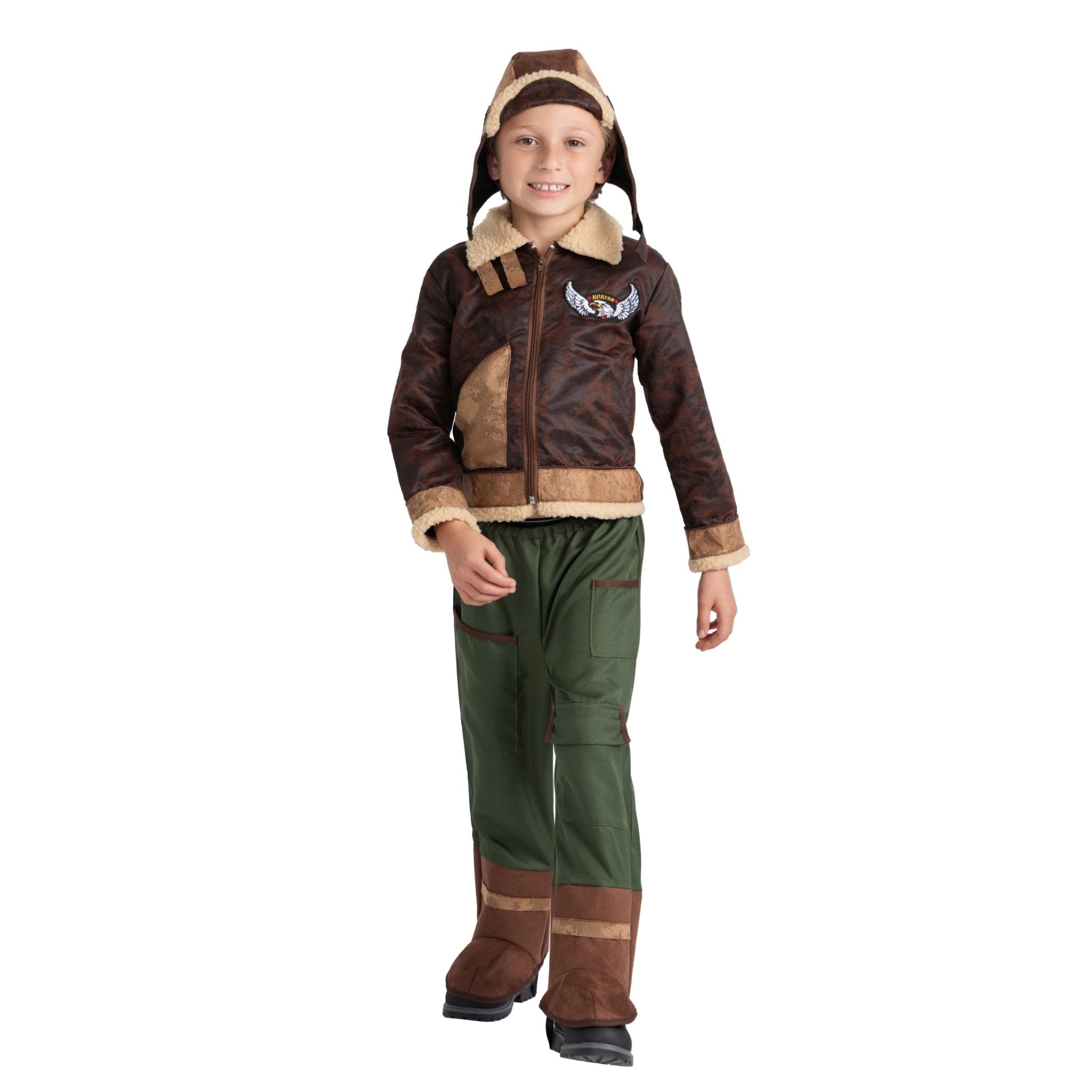  Dress Up America Aviator Costume - Kids by Dress Up America - T4 (Toddler 2-3) - Bonton