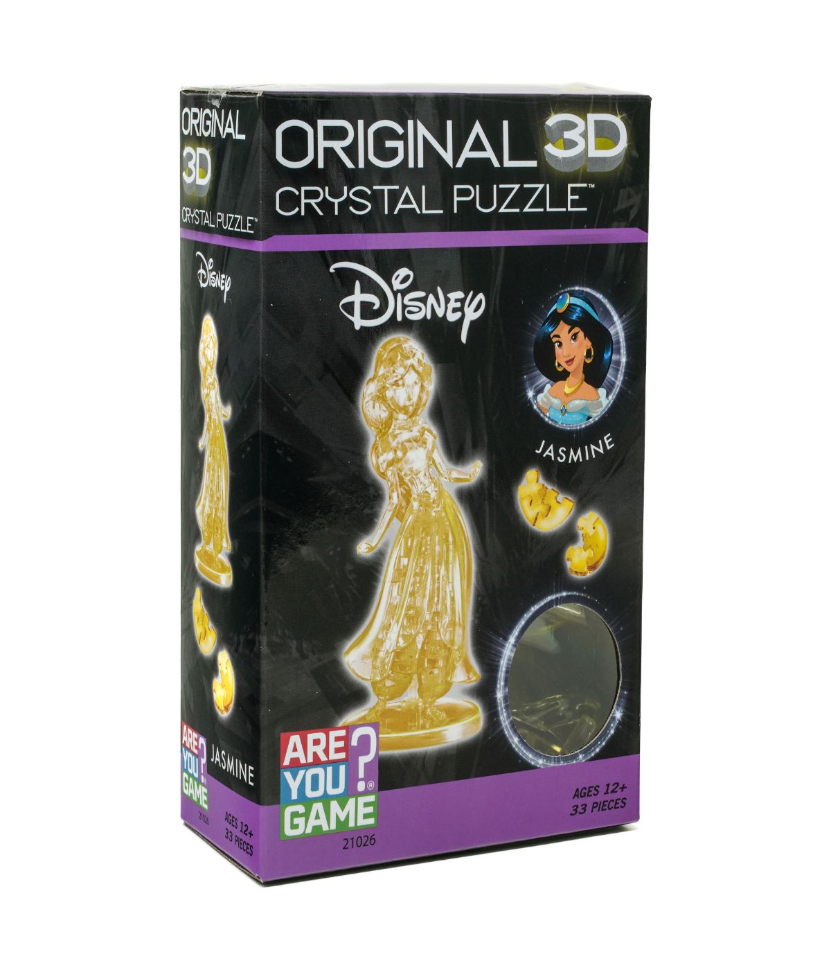  3D Crystal Puzzle - Disney Jasmine: 33 Pcs Yellow - Yellow - Bonton