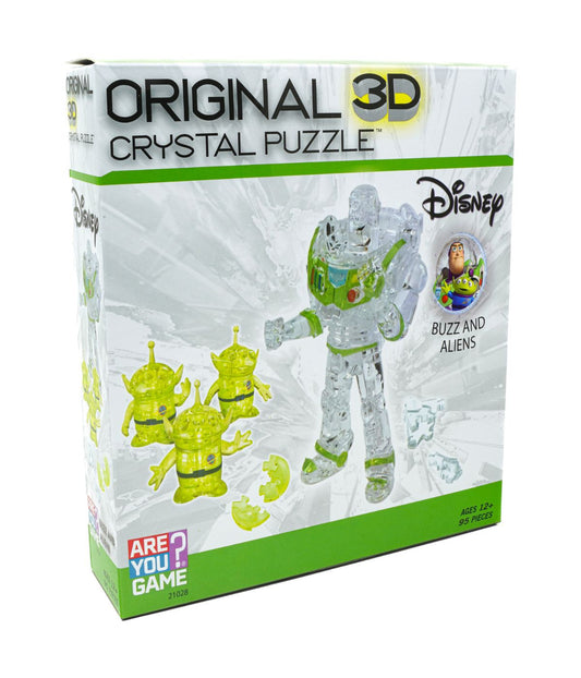 3D Crystal Puzzle - Disney Buzz and Aliens: 95 Pcs Multi