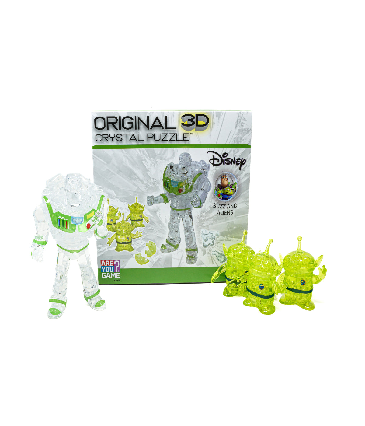  3D Crystal Puzzle - Disney Buzz and Aliens: 95 Pcs Multi - Multi - Bonton