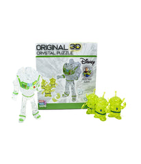 3D Crystal Puzzle - Disney Buzz and Aliens: 95 Pcs Multi