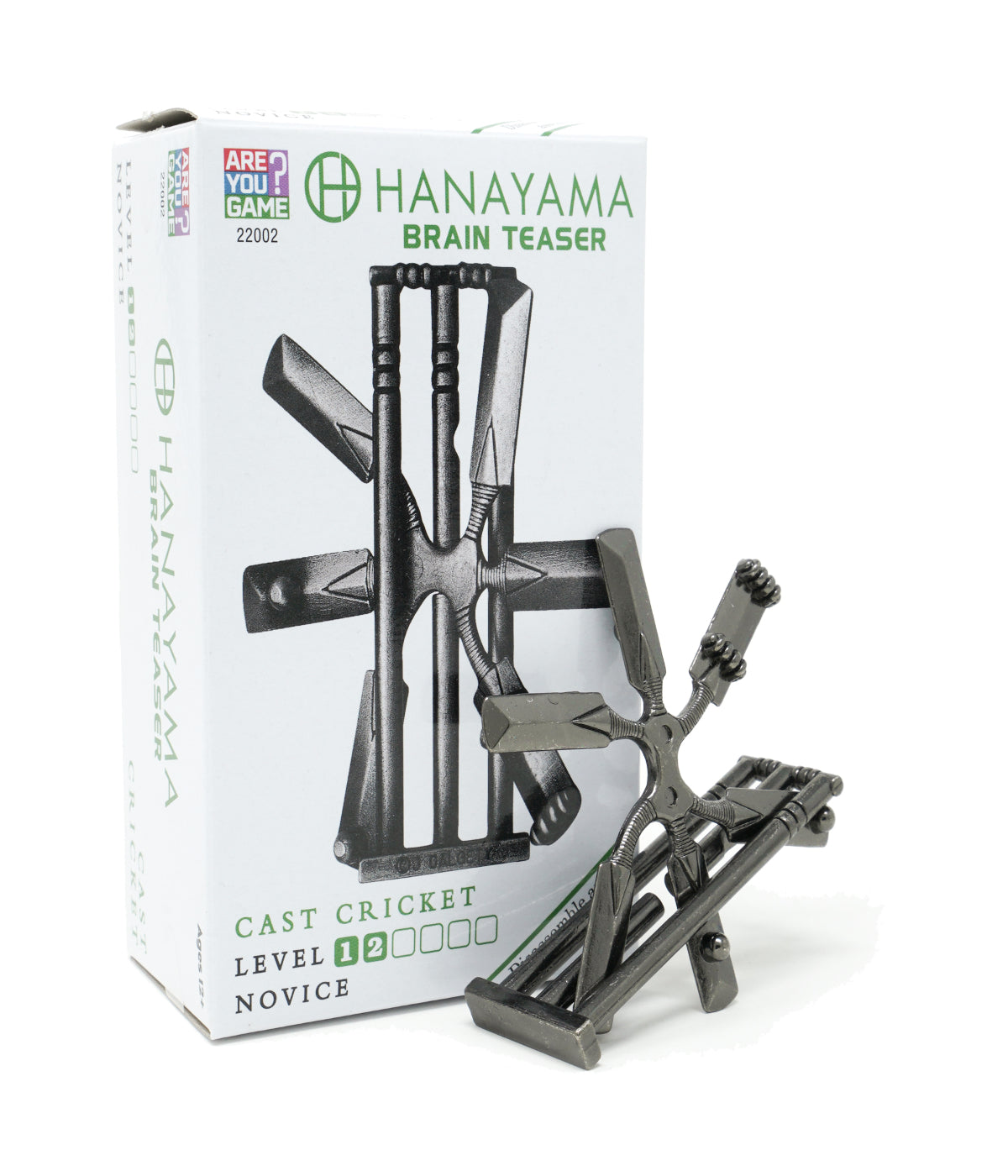  Hanayama Level 2 Cast Puzzle - Cricket Multi - Multi - Bonton