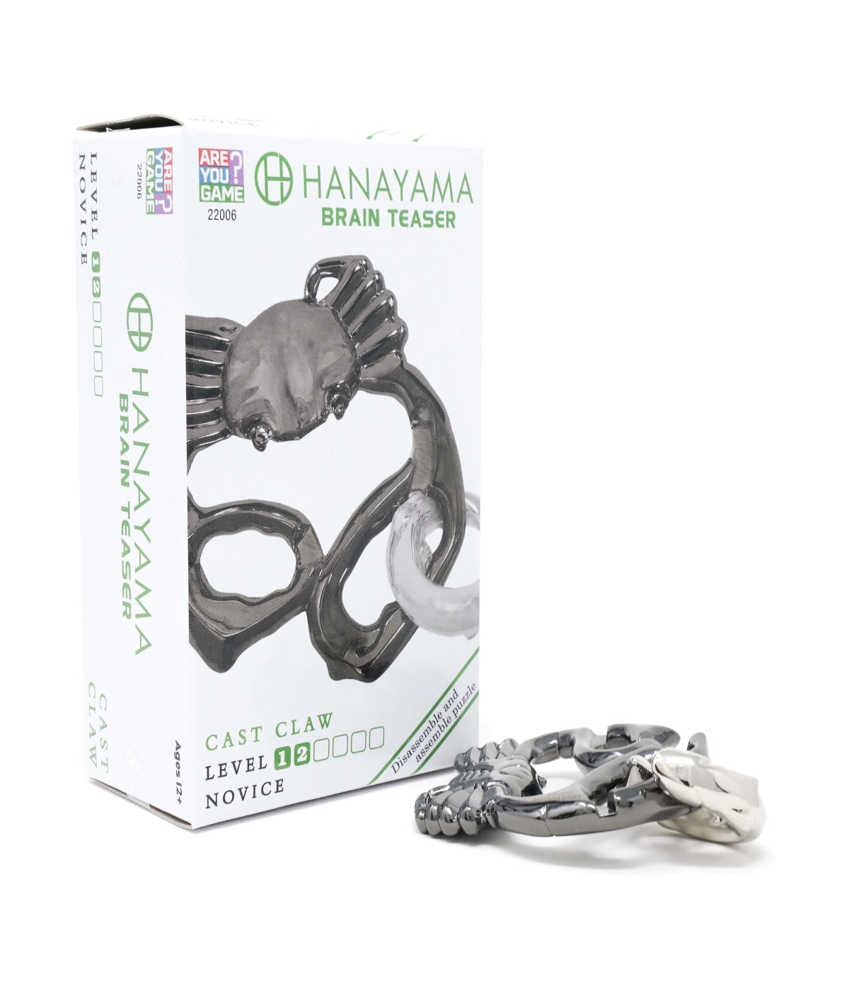  Hanayama Level 2 Cast Puzzle - Claw Multi - Multi - Bonton