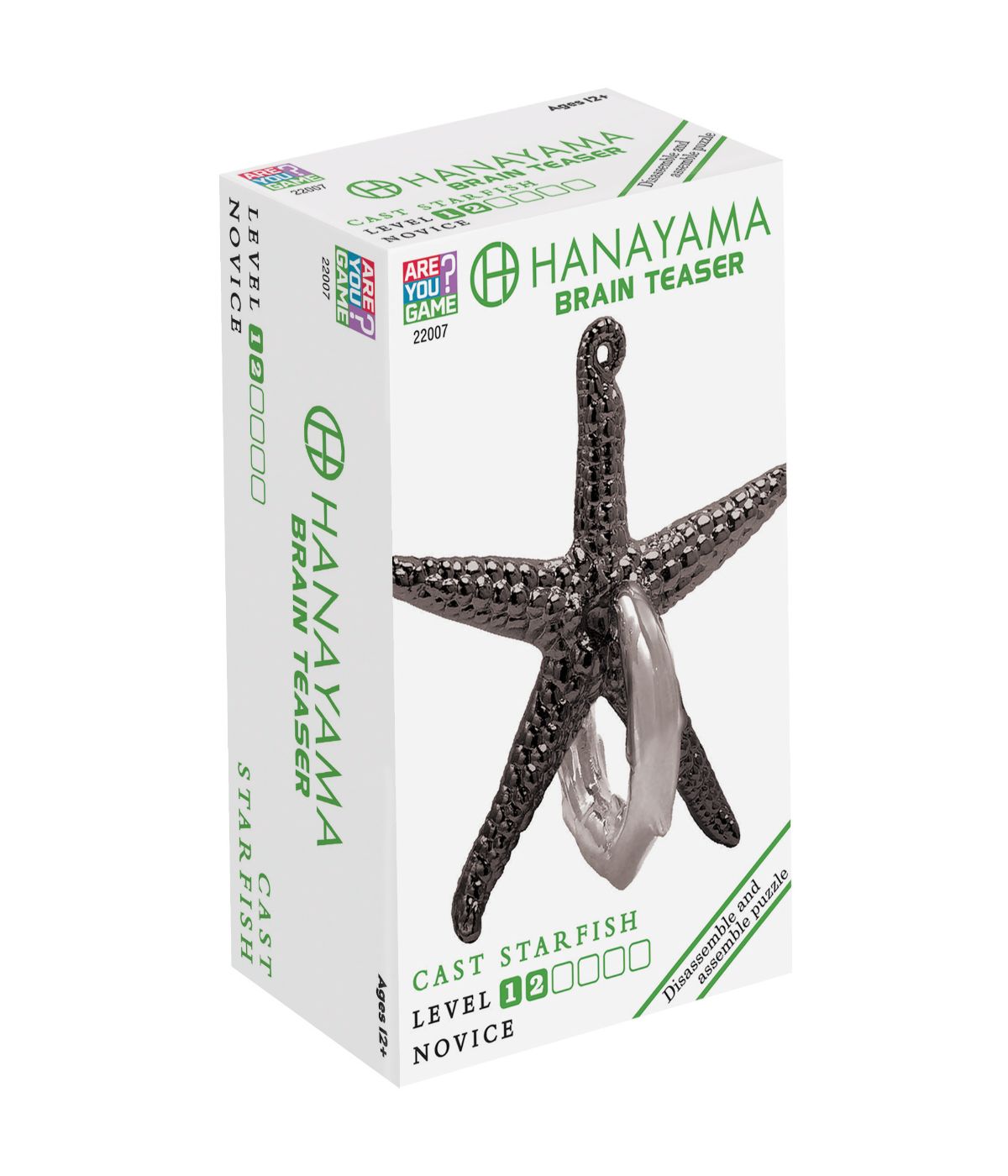  Hanayama Level 2 Cast Puzzle - Starfish Multi - Multi - Bonton