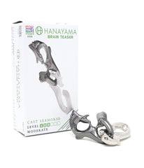 Hanayama Level 3 Cast Puzzle - Seahorse Gray/Silver