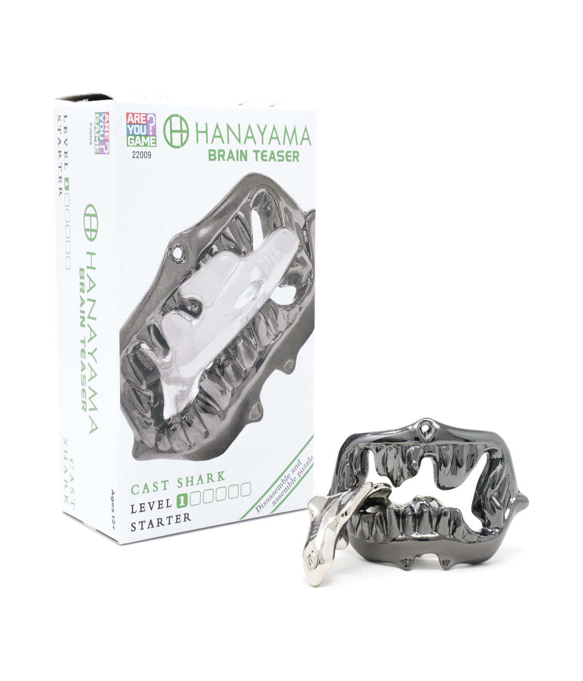  Hanayama Level 1 Cast Puzzle - Shark Multi - Multi - Bonton