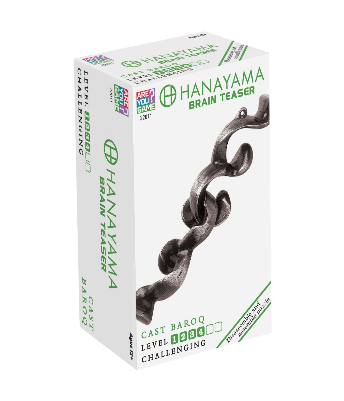  Hanayama Level 4 Cast Puzzle - Baroq Multi - Multi - Bonton