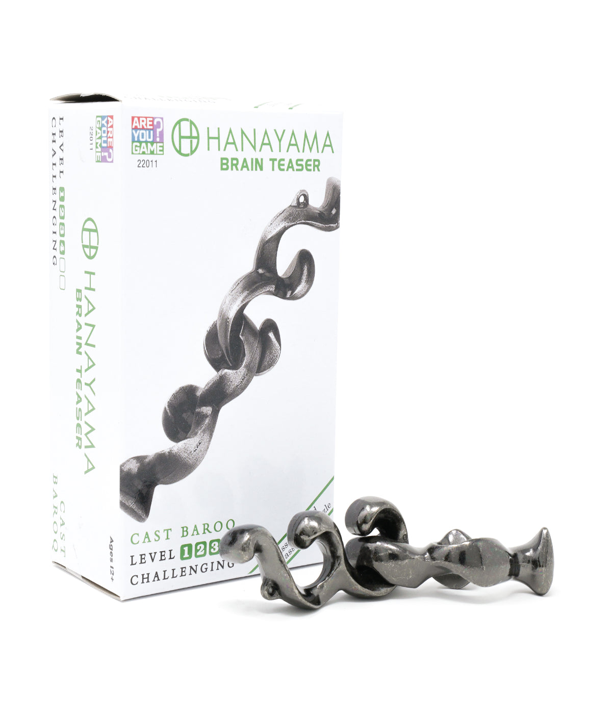  Hanayama Level 4 Cast Puzzle - Baroq Multi - Multi - Bonton