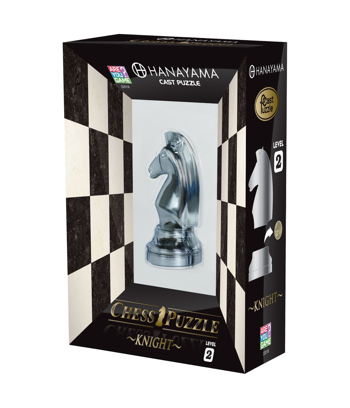  Hanayama Level 2 Cast Chess Puzzle - Knight Multi - Multi - Bonton