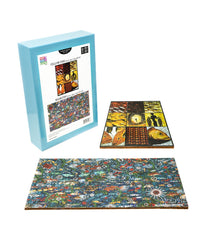 Wooden Jigsaw Puzzle Set - Yellow Fish & Miami Fish: 413 Pcs Multi