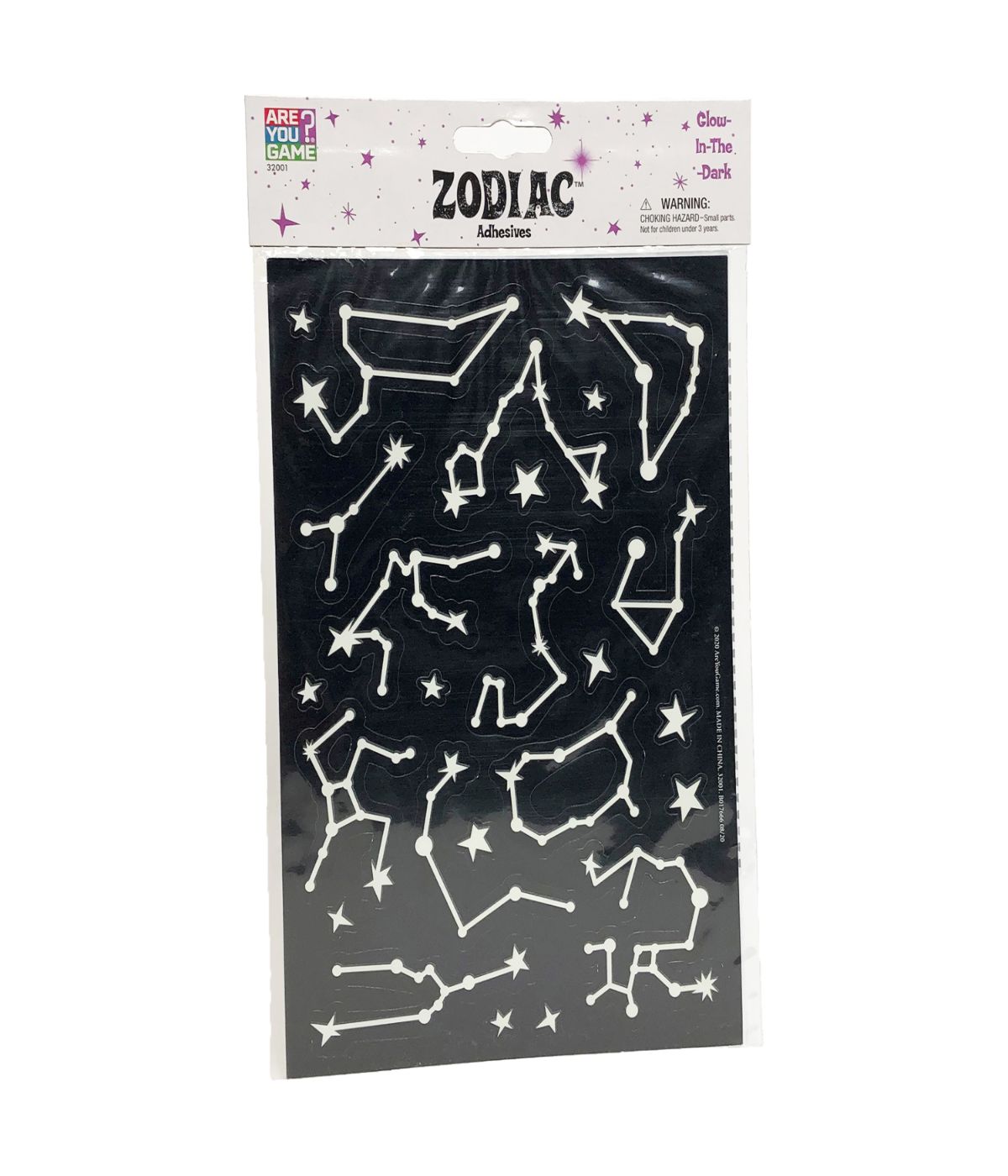  Glow-in-the-Dark Zodiac Adhesives Multi - Multi - Bonton