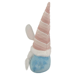 13" Blue and Pink Girl Easter Bunny Gnome