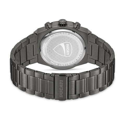 Ducati Chronograph Watch Blk Metal Bracelet
