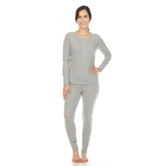 Women's Waffle Pajama Set