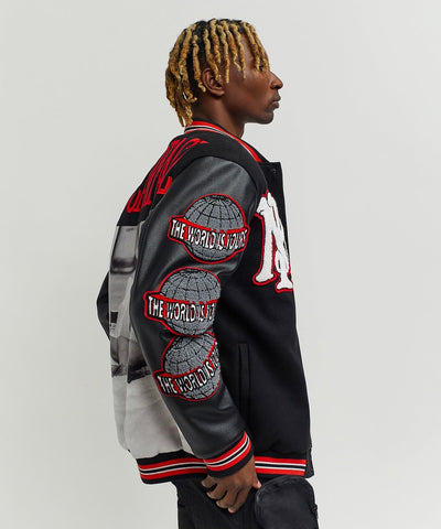 Scarface the World Varsity Jacket - Black