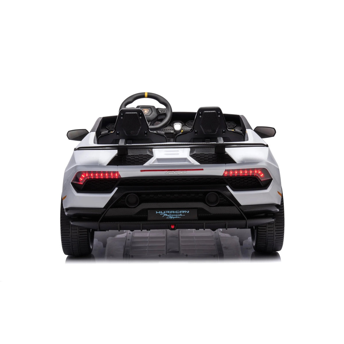  Freddo 24V Lamborghini Huracan 2 Seater Kids' Electric Ride-On - Black - Bonton