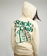 Secure the Bag Heavy Weight Embroidered Hoodie - Bone