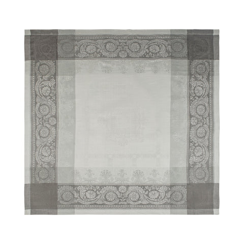 Cleopatra 71" X 124"  Linen Tablecloth - Shades of Grey