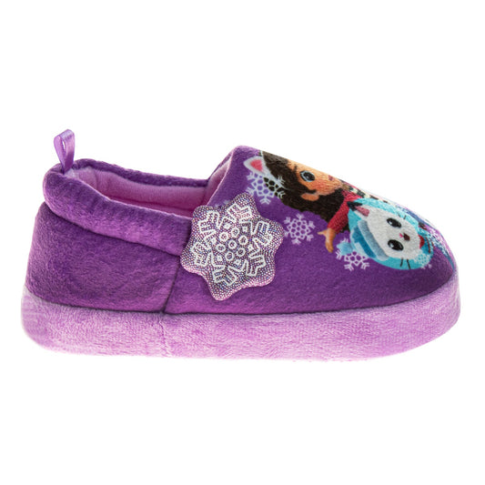 Gabby's Dollhouse Slippers  Girls - Gabbys Indoor Cute House Shoes Lightweight Warm Comfort Plush Fuzzy Kitty Cat Slipper (Sizes Toddler)