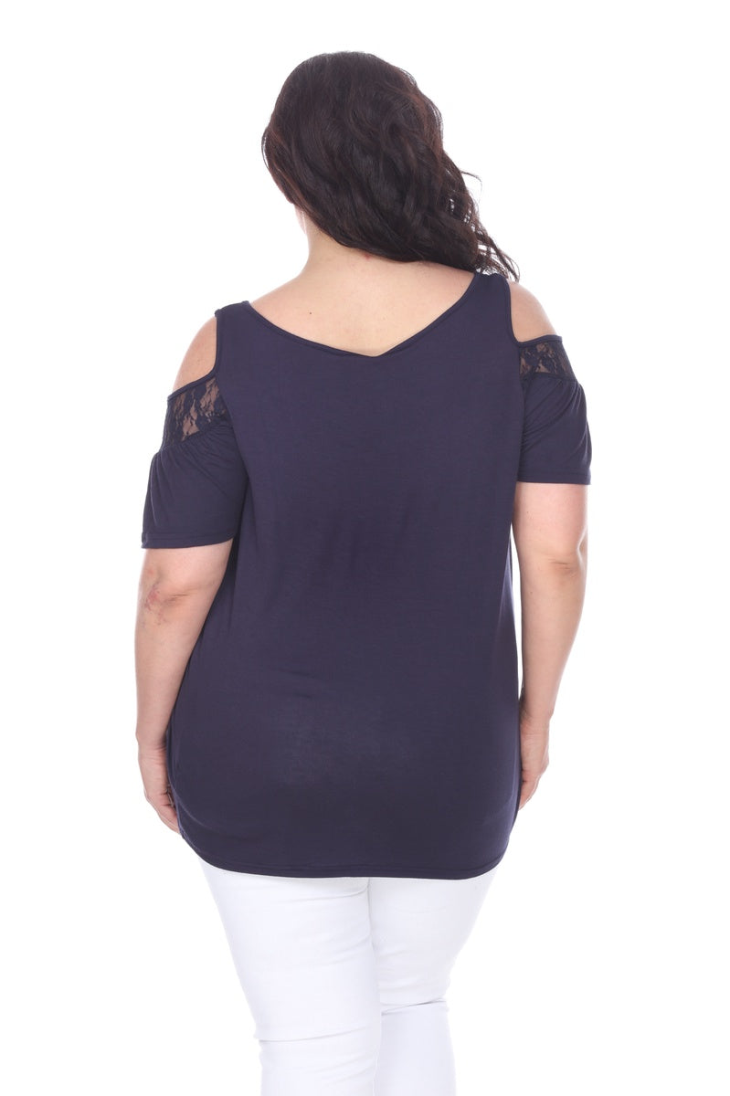  White Mark Plus Size Bexley Tunic Top - 1X - Bonton