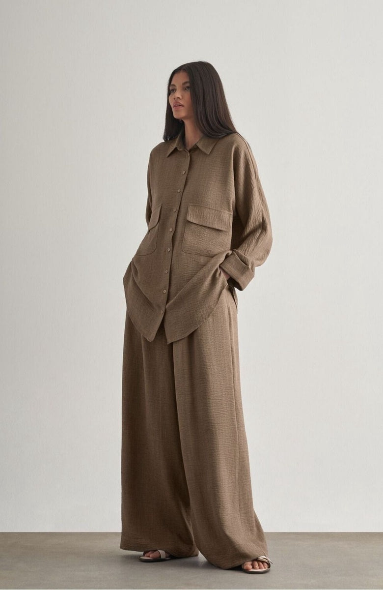  Mizalle Mizalle Tunic - Brown - Bonton