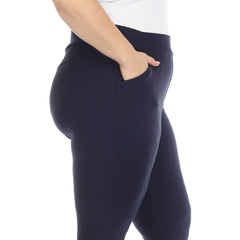 Plus Size Super Soft Elastic Waistband Scuba Pants