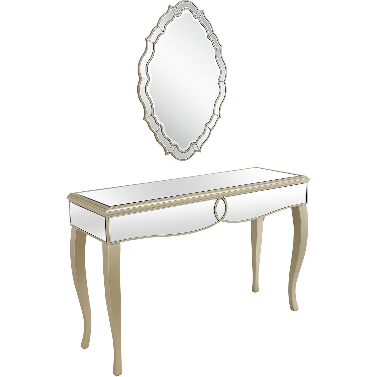  Eleanor Wall Mirror and Console Table - Console Table - Bonton