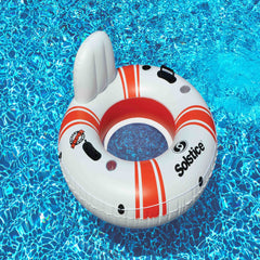 Inflatable Swimming Pool Inner Tube Float - 46" - Red and White