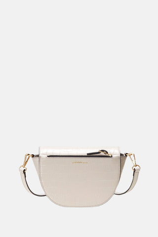 Oryany - Lottie Croco Crossbody Small Handbags - Cream / One Size