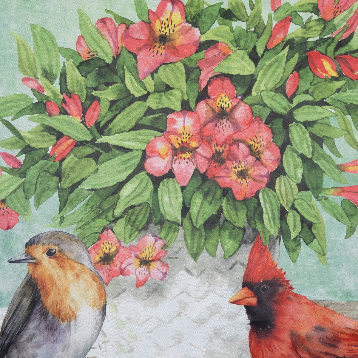  Northlight Welcome Cardinal Bird and Spring Bouquet Flag 28