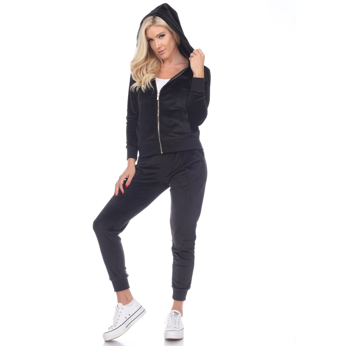 White Mark Women's Piece Velour Tracksuit Set XL – Bonton