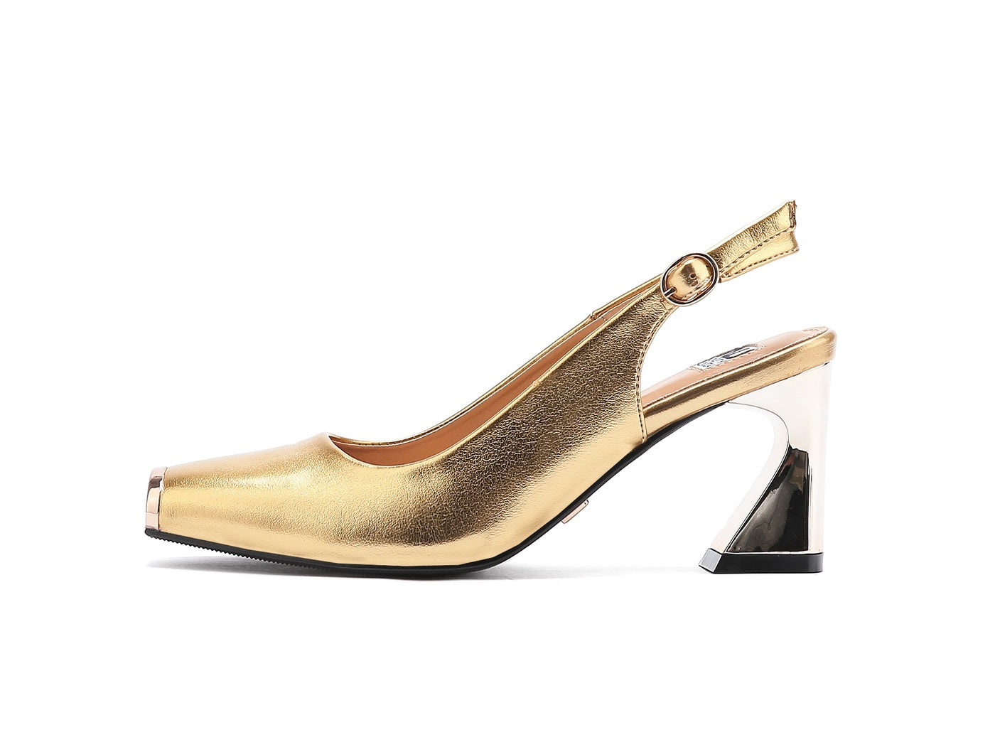  Ninety Union Loraine Metal Heel Slingback - Gold - Bonton