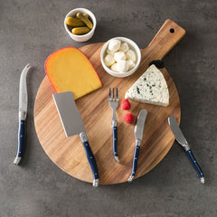 French Home Laguiole Ultimate 11-Piece Charcuterie Set With Navy Handles