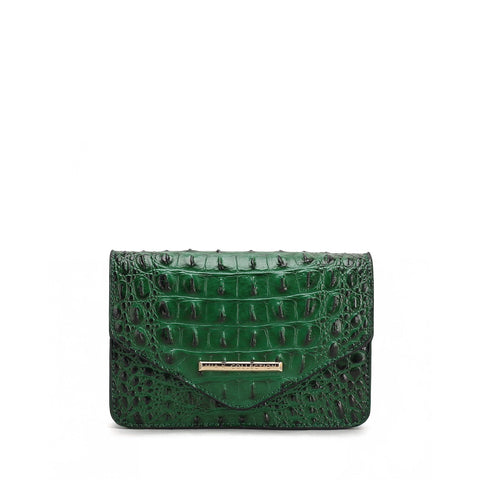 Vanta Solid Croc Saddle Bag
