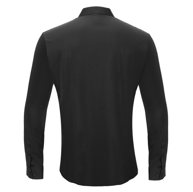 Barocco Charismatic Pulse Button-Up Shirt BLACK - BLACK - Bonton