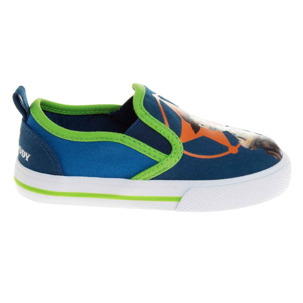  Josmo Toy Story Casual No Lace Shoes - Buzz Lightyear Sheriff Woody Low Top Canvas Slip-on Tennis Boys Sneakers (Size 5-12 Toddler) - 5 - Bonton