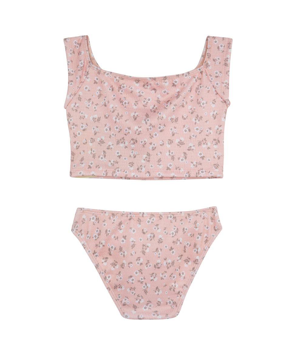 Gottex Kids Ditsy Dream Off Shoulder Cap Sleeve Swim Set - Orange - Bonton