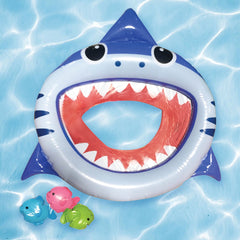 24.75" Inflatable Shark Mouth Fish Toss Swimming Pool Game