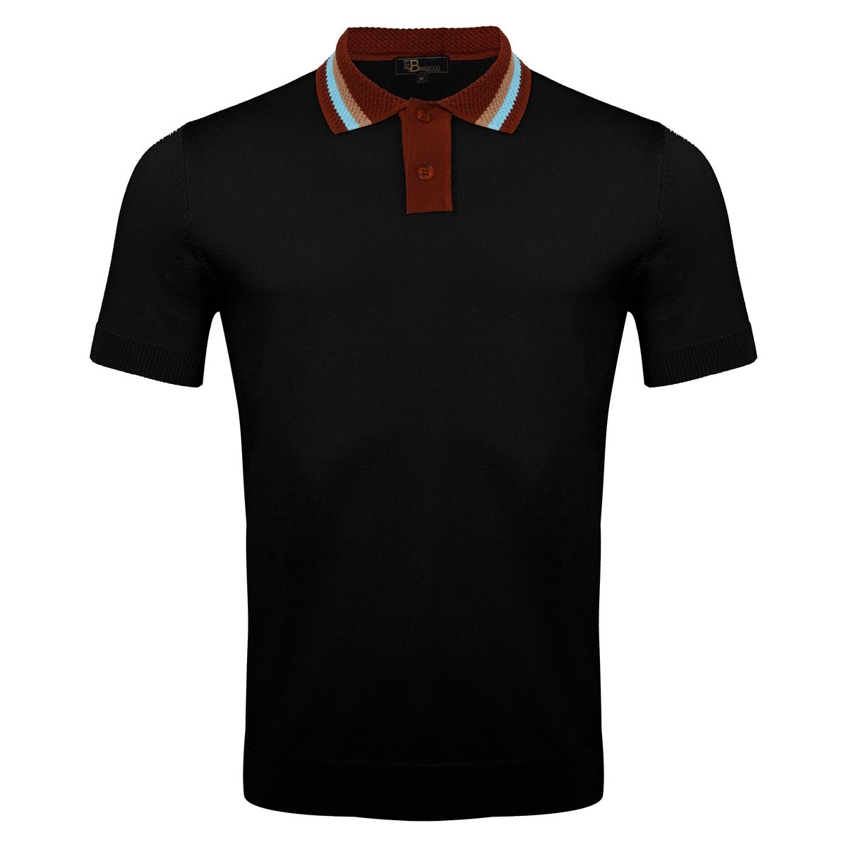  Barocco Regent Luxe Knit Polo BLACK - BLACK - Bonton