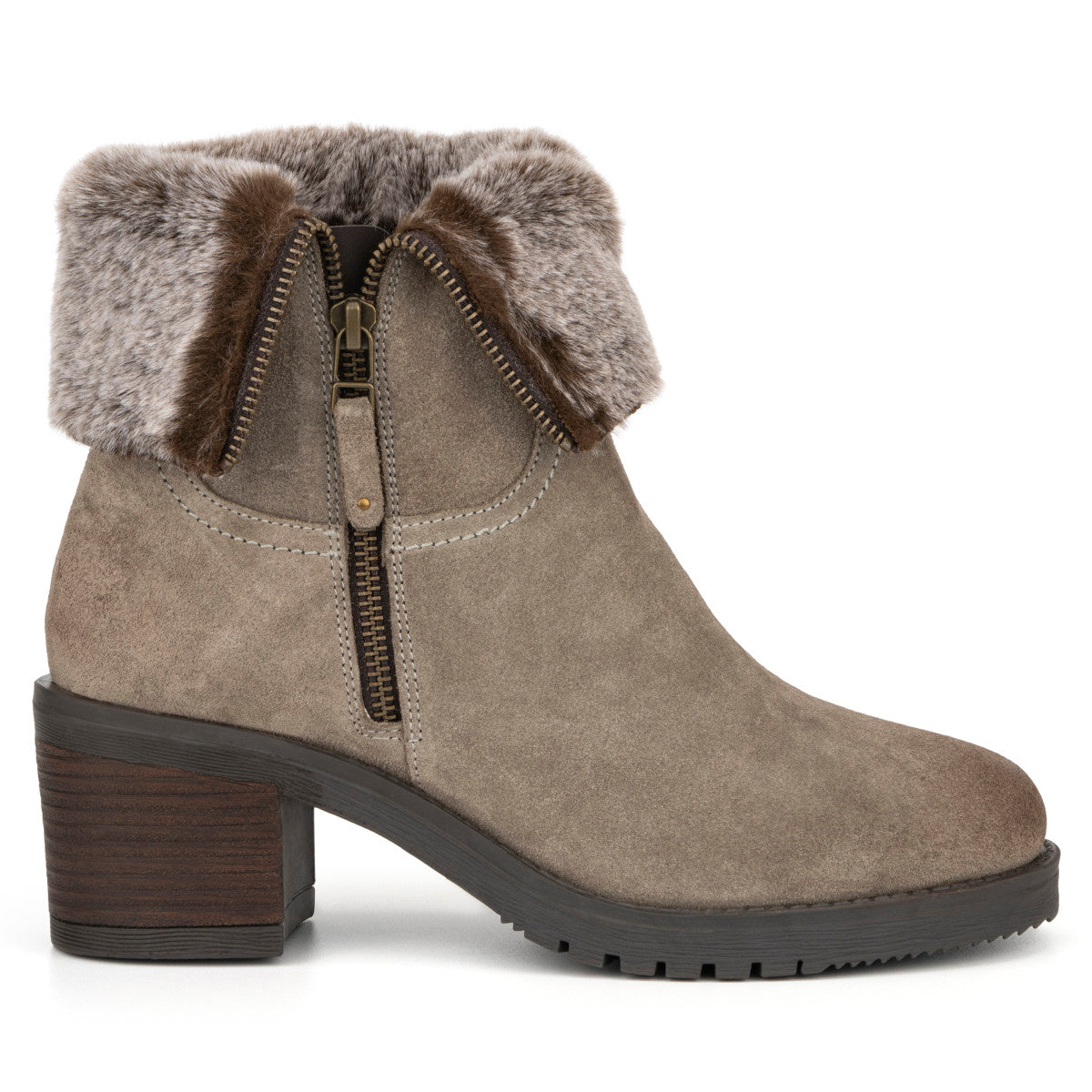  Vintage Foundry Co. Women's Jeanette Bootie - Taupe - Bonton