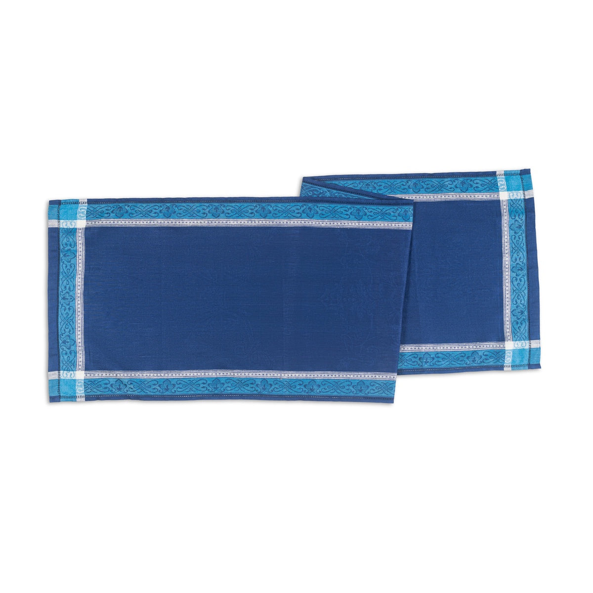  French Home Astra 20” X 68” Linen Table Runner – Shades of Blue - Default Title - Bonton