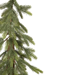 Downswept Pine Artificial Christmas Tree - 4'