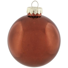 Shiny and Matte Glass Christmas Ball Ornaments - Red/Gold - 4" (100mm) - 72ct