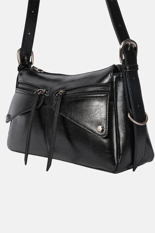 Oryany - Moto Shoulder Medium Should Bag Handbags - Black / One Size