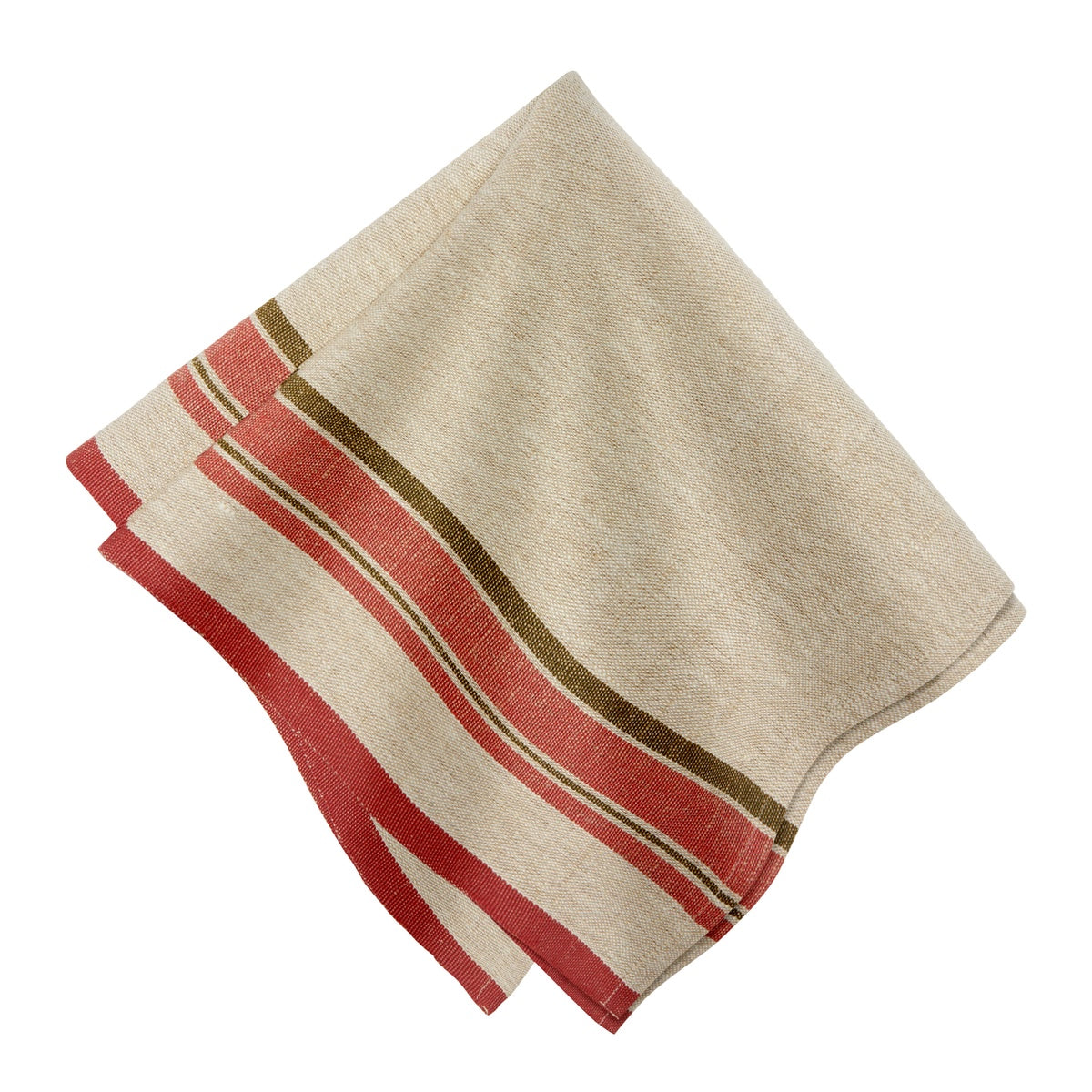  Caravan Antibes Natural Napkins, Set of 4 - Blue - Bonton
