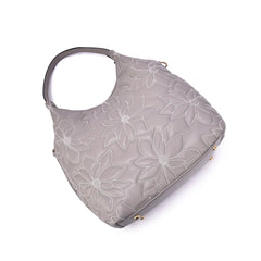 Jae Embossed Floral Patterned Hobo