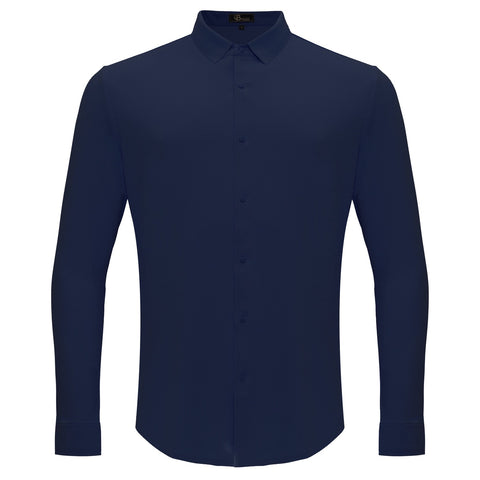Olympic Victory Button-Up Shirt DARK BLUE